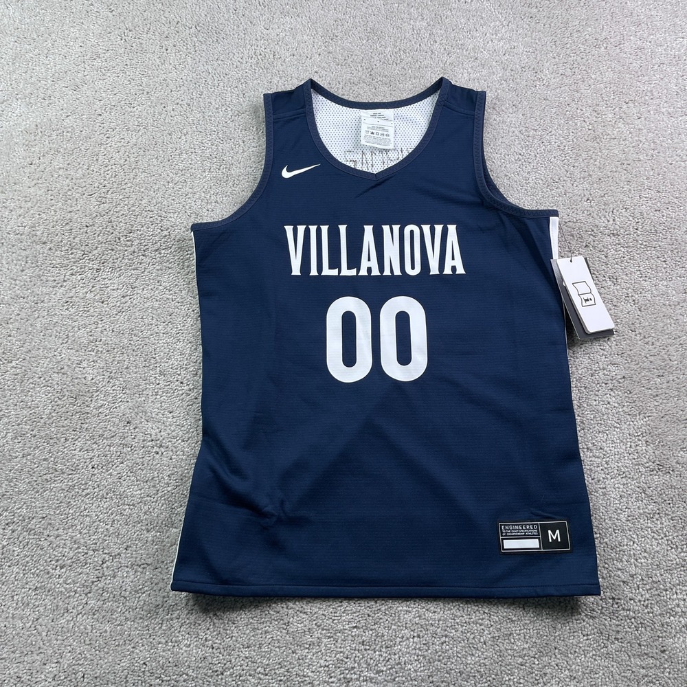 NEW Villanova Wildcats Jersey Boys Medium Navy Blue Nike Basketball NCAA Fan